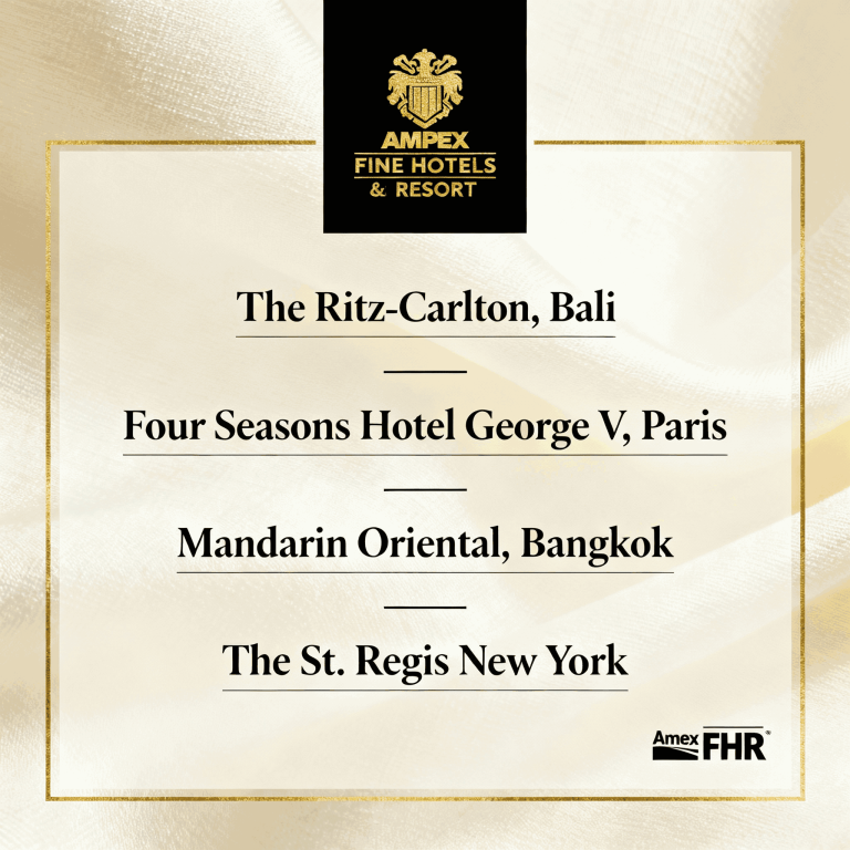 解锁奢华旅行密码：Amex Fine Hotels and Resorts 如何重塑你的漫游体验