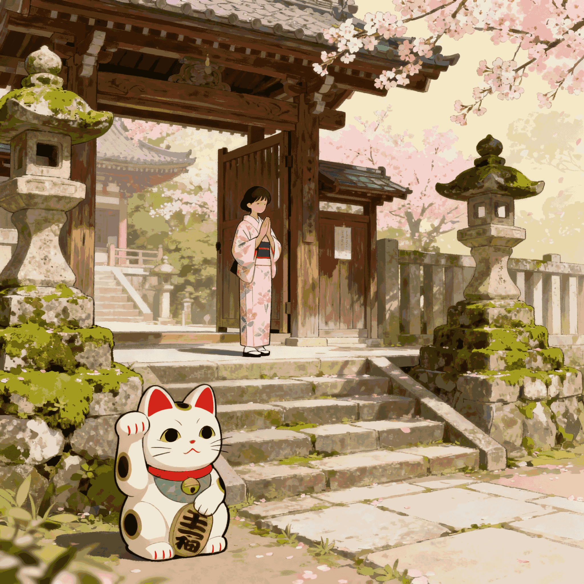 在豪德寺的招财猫前，许一个让时间慢下来的愿望缩略图