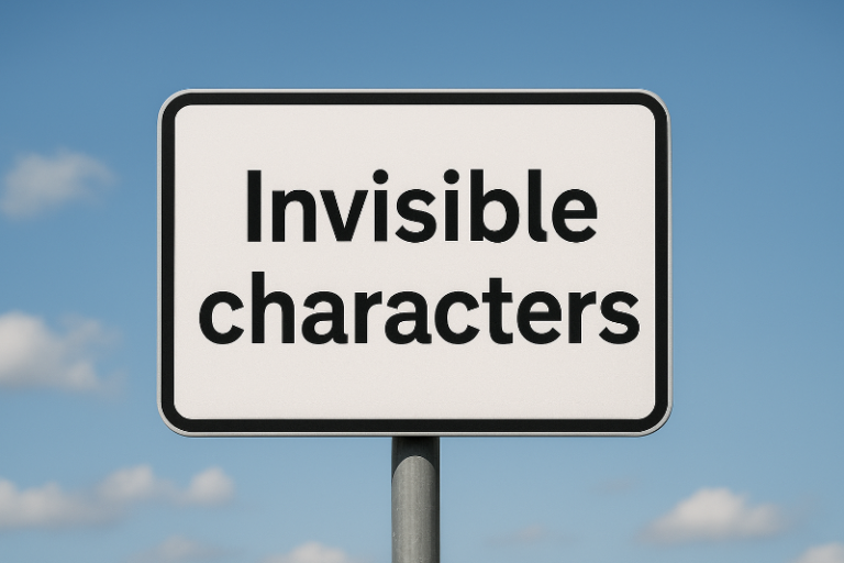 城市漫游：寻找隐形字符（Invisible characters）